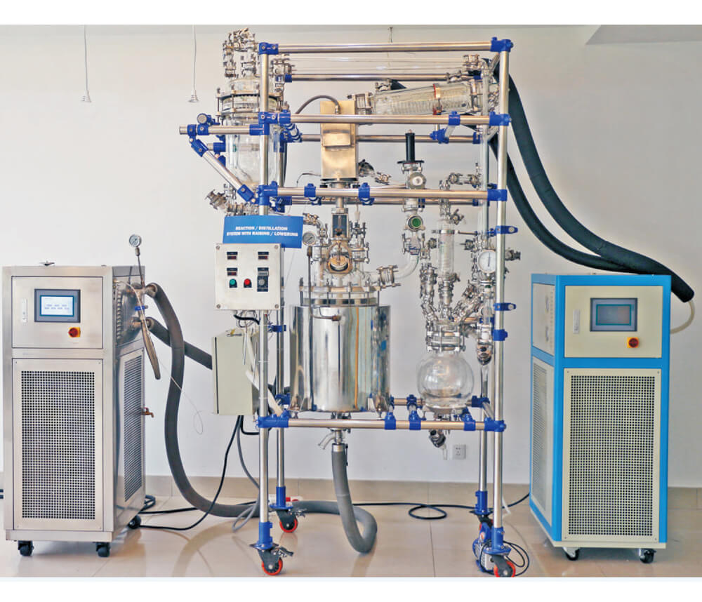 chemical reactor with chiller