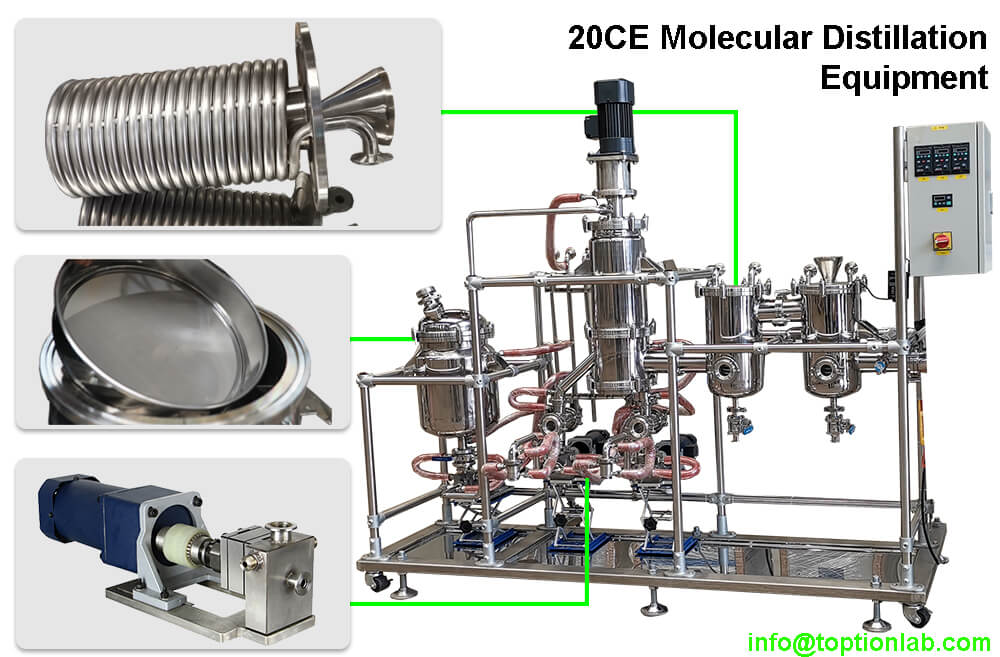 stainless steel molecular distillation equipment