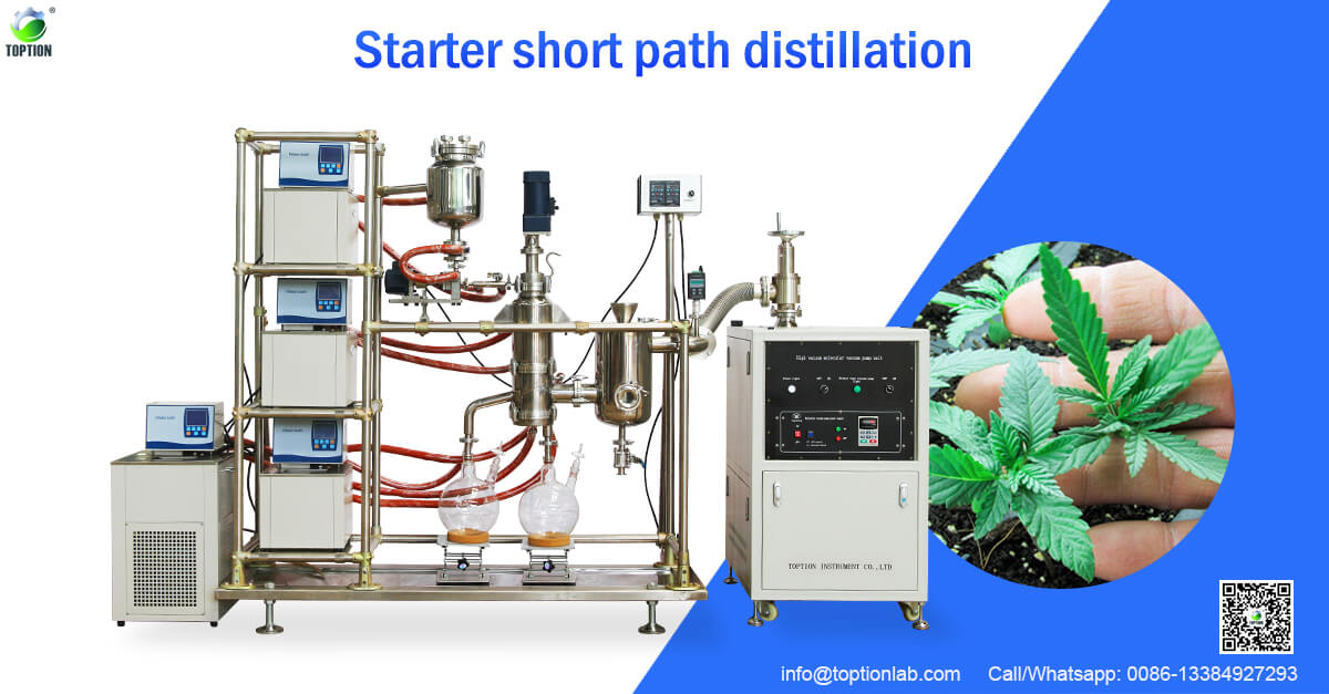 Starter short path distillation