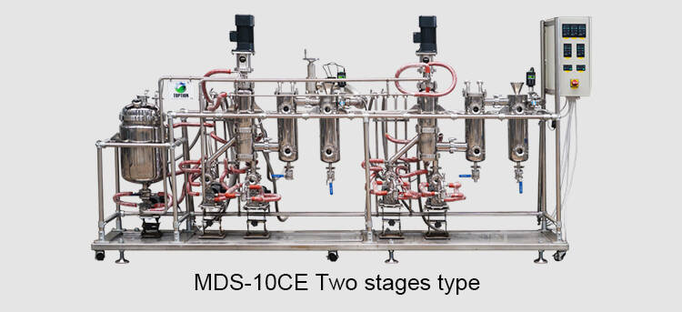 2 stages plant oil vacuum distillation equipment