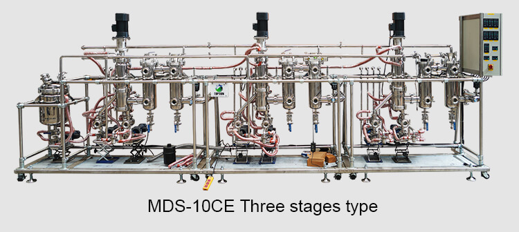 3 stages molecular distillation