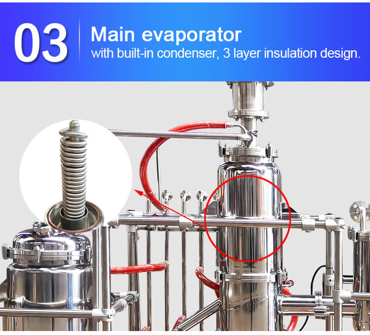 molecular distillation apparatus evaporator