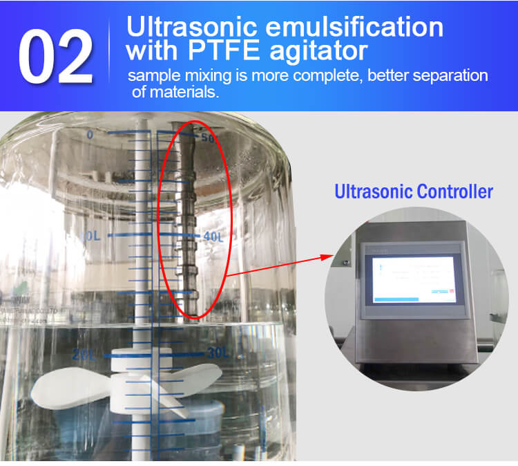 glass crystallization ultrasonic reactor 