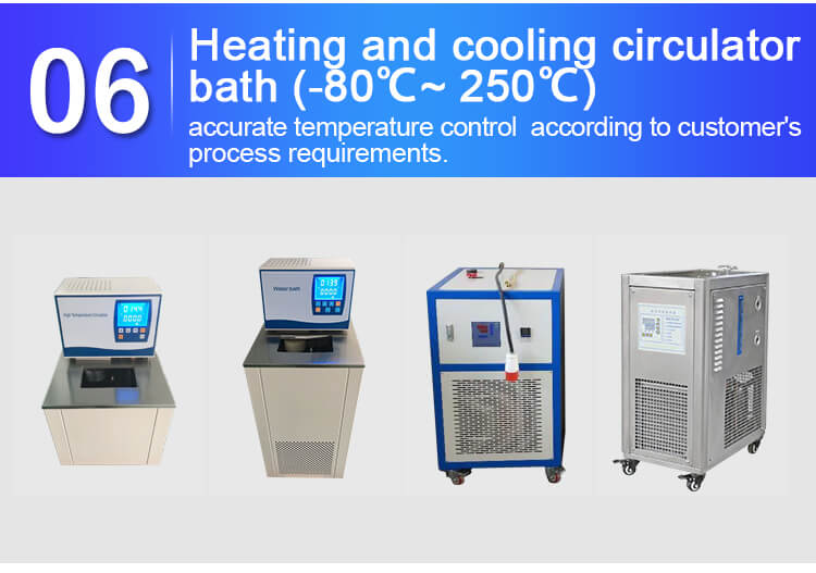glass crystallization reactor heater and chiller