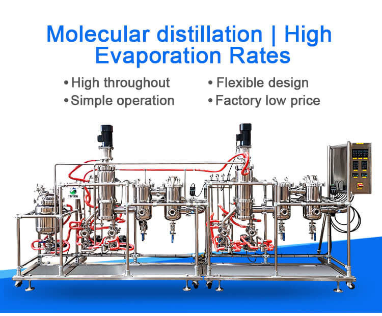 8 inch molecular distillation two stages
