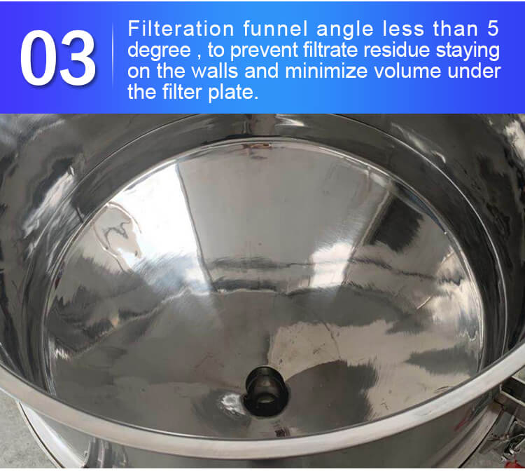 50L filtration apparatus funnel