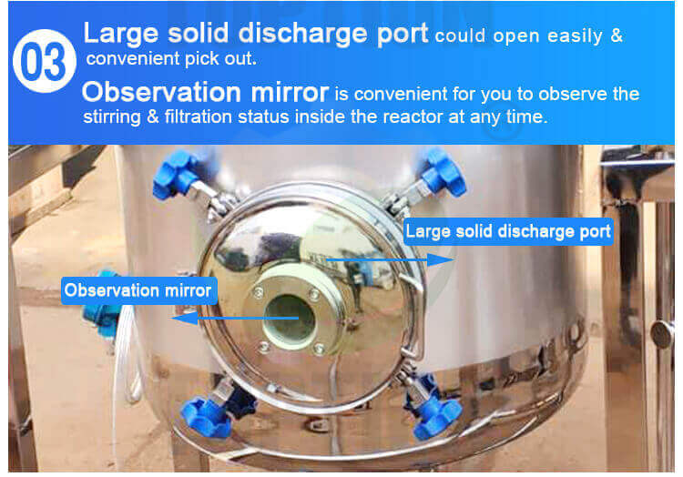 crystallization tank observation mirror