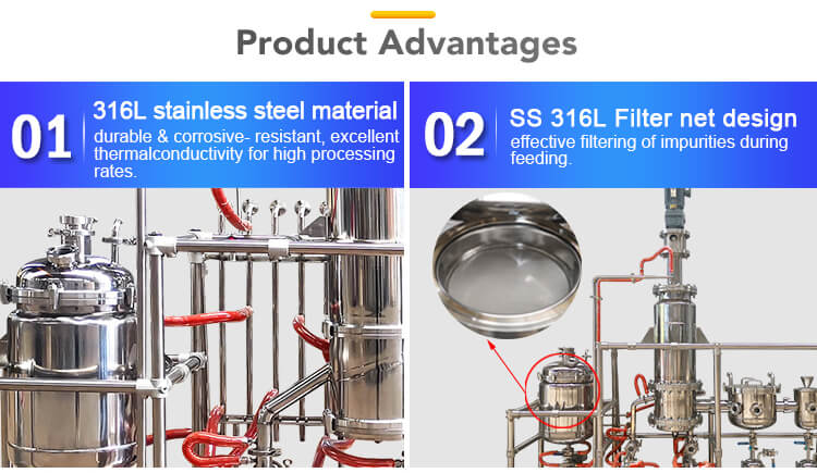 stainless steel material of molecular distillation