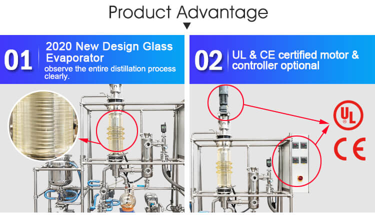 distillation equipment advantages