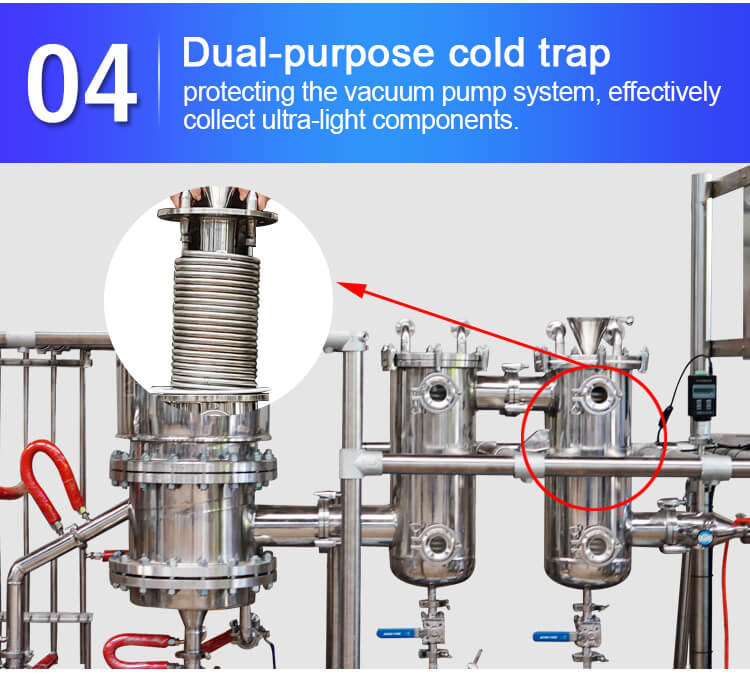 cold trap of distillate machine