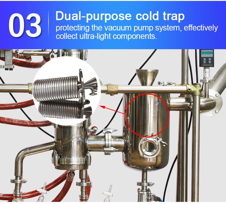 steam distillation apparatus cold trap