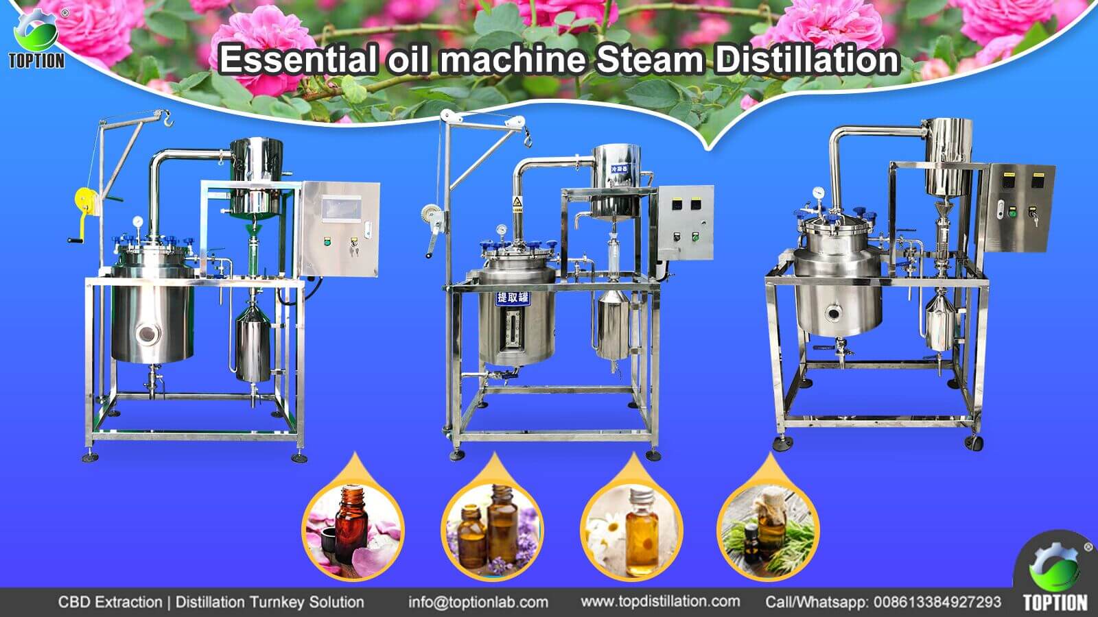 extract essential oils extraction equipment