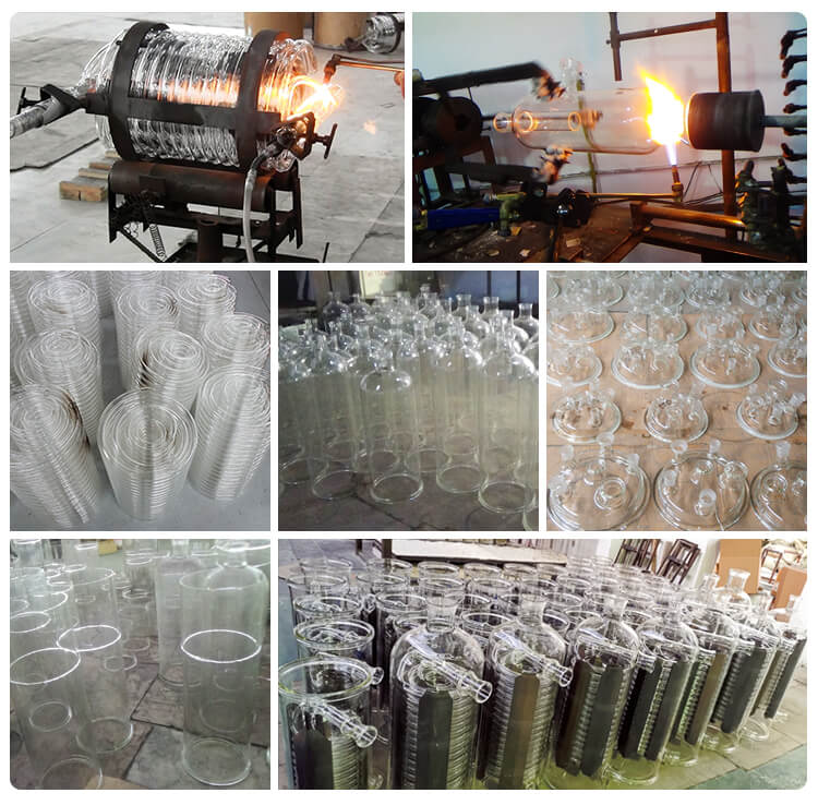 chemical distillation reactor glass process
