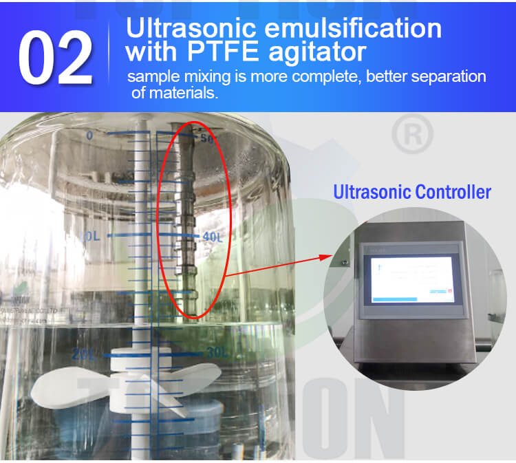 crystallization reactor ultrasonic function
