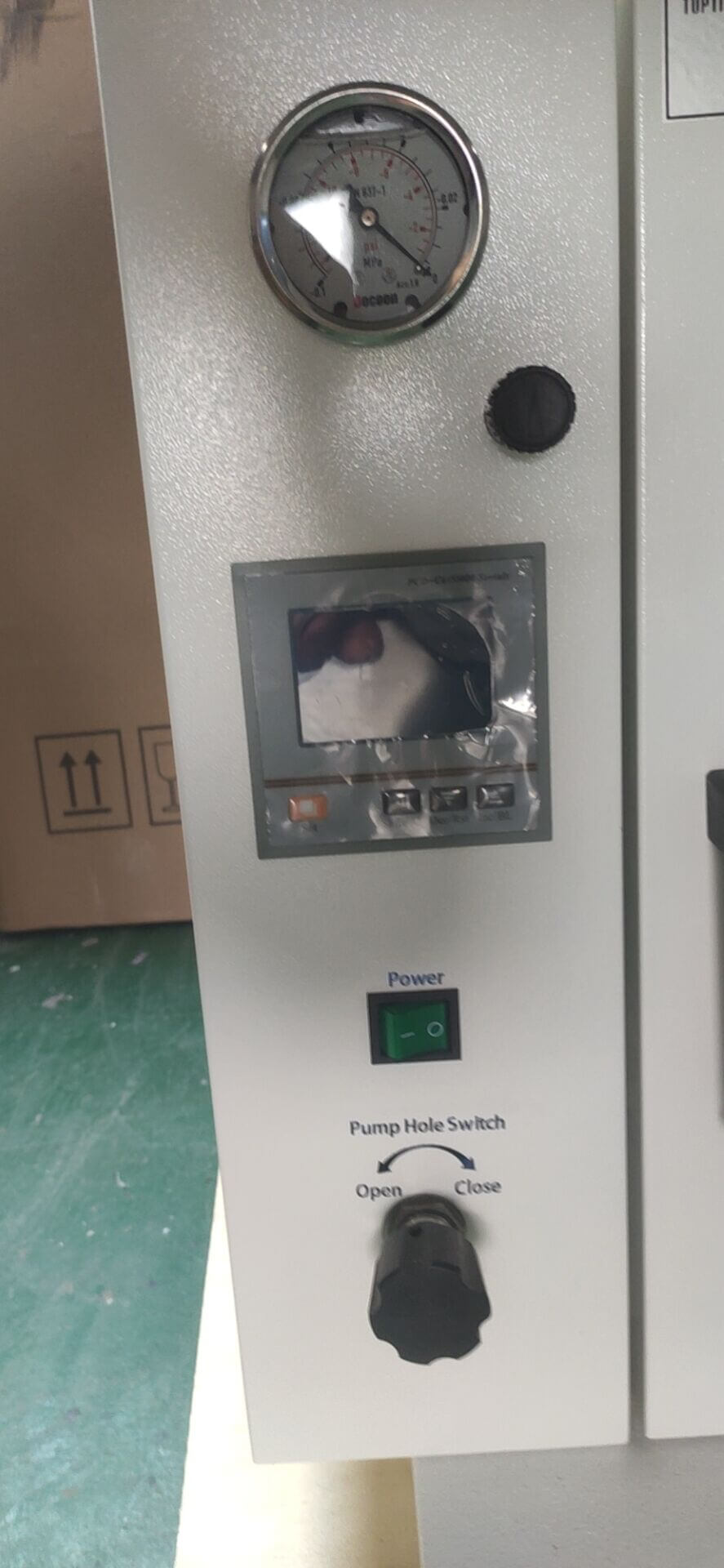 drying oven operation interface