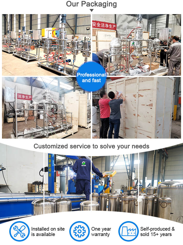 3 stages molecular distillation equipment package