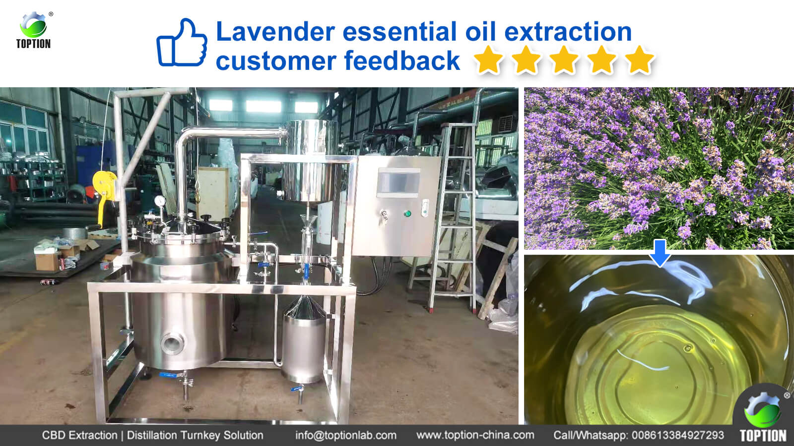 essential oil extraction machine customer feedback
