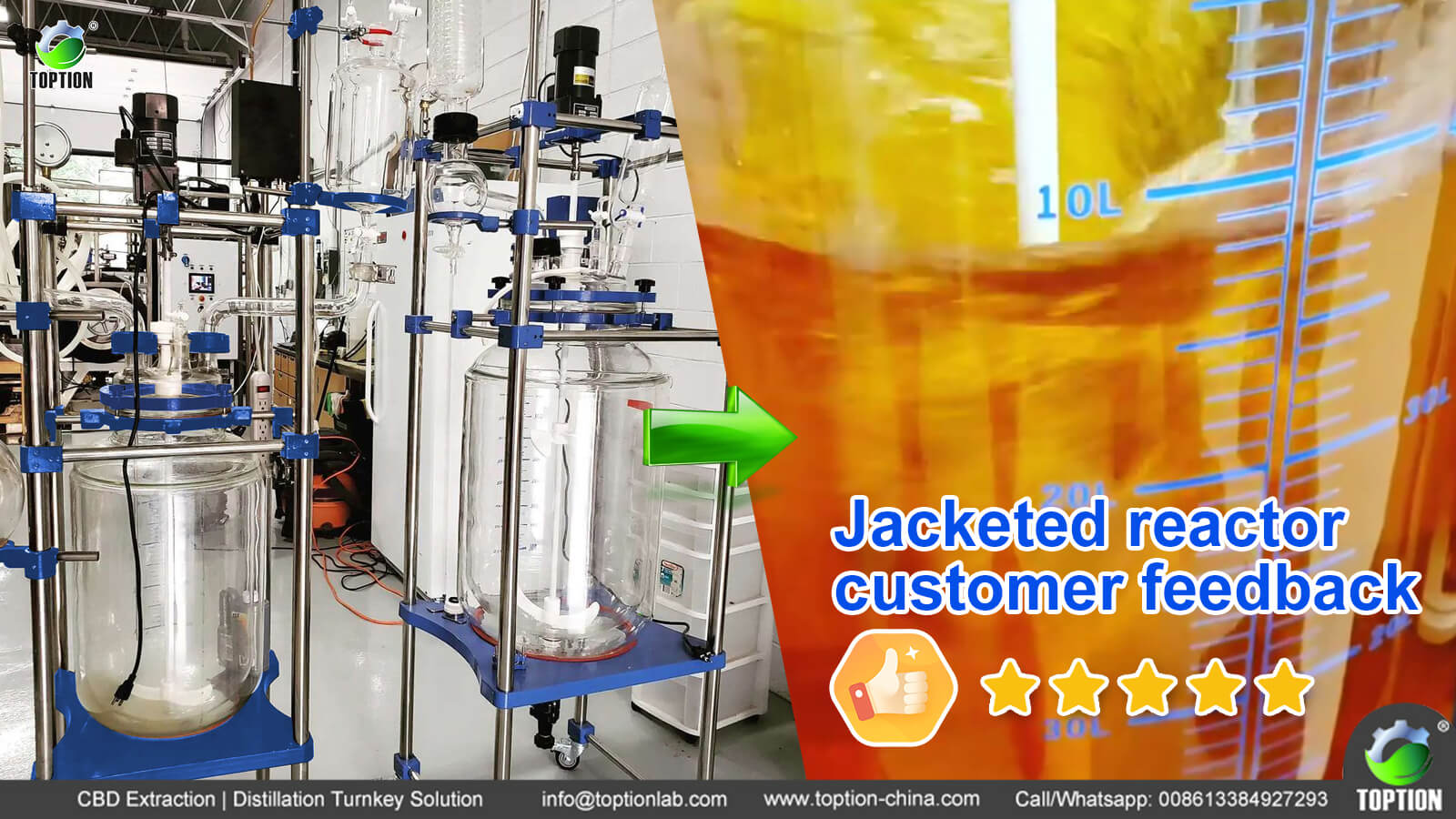 jacketed glass reactor customer feedback