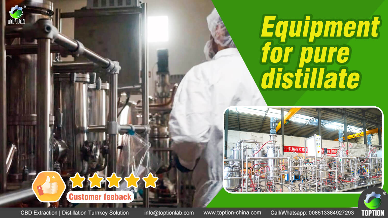 molecular distillation equipment to get your hemp processed