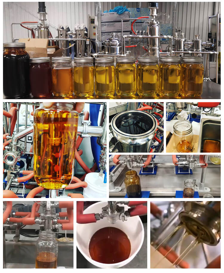 lab scale molecular distillation equipment customer case